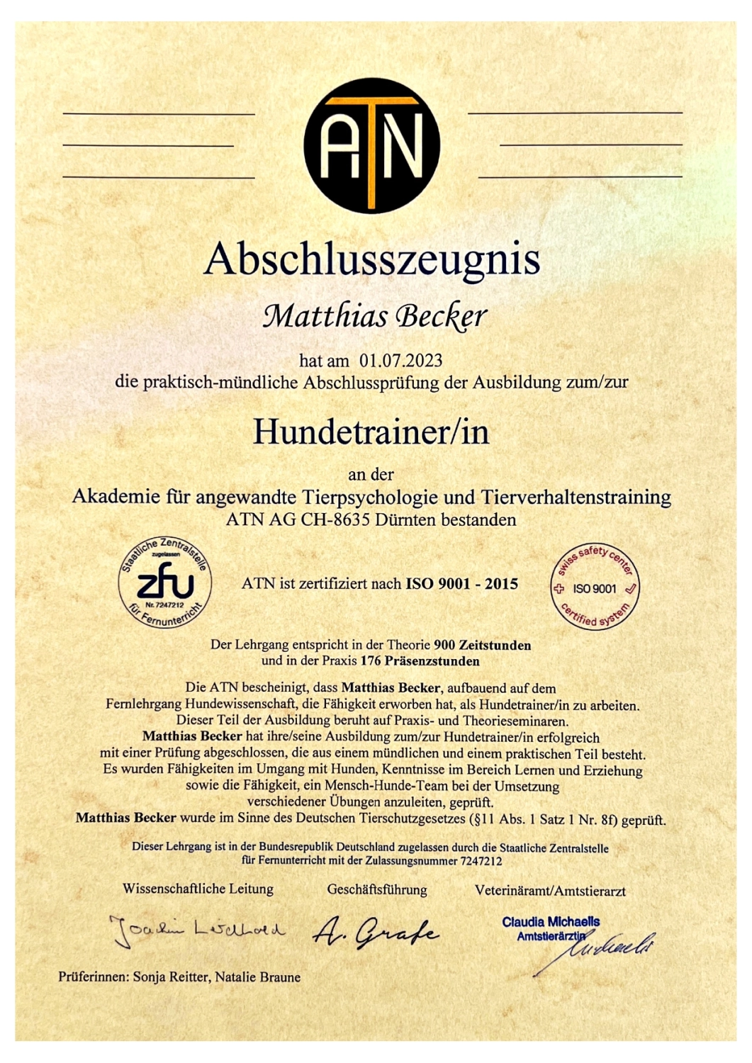 Hundetrainer Spirit of dogs